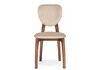 Миниатюра фото стул деревянный woodville вакимо ткань tenerife beige / миланский орех 615246 | 220svet.ru