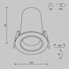 Миниатюра фото встраиваемый светильник maytoni focus led dl125-l12-4k-w | 220svet.ru