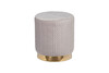 Миниатюра фото банкетка велюр светло-серый/золото garda decor gy-ben8143gold-lg | 220svet.ru