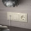 Миниатюра фото розетка с заземлением werkel слоновая кость w1171003 | 220svet.ru