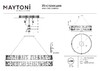 Миниатюра фото подвесной светодиодный светильник maytoni mirage mod173pl-l60bs3k | 220svet.ru