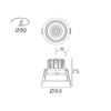 Миниатюра фото встраиваемый светильник italline it02-029 white 3000k | 220svet.ru