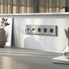 Миниатюра фото тв-розетка оконечная серебряный матовый werkel w1183065 | 220svet.ru