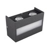 Миниатюра фото светильник уличный светодиодный feron dh901, 8w, 700lm, 4000k, черный | 220svet.ru