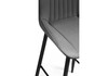 Миниатюра фото барный стул поворотный woodville седа к темно-серый / черный 520601 | 220svet.ru