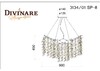 Миниатюра фото подвесная люстра divinare salice 3134/01 sp-8 | 220svet.ru