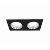 Миниатюра фото комплект встраиваемого светильника ambrella light techno spot xc6526003 sbk/psl черный песок/серебро полированное (c6526, n6112) | 220svet.ru