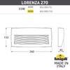 Миниатюра фото светильник для подсветки лестниц накладной fumagalli lorenza 270 as3.000.000.axp1l | 220svet.ru