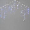 Миниатюра фото гирлянда бахрома с колпачком 3,2 x 0,9 м синяя с мерцанием белого диода 220в, 168 led,  провод прозрачный пвх, ip65 ltc pil180blwcap-10-2b | 220svet.ru