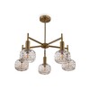Миниатюра фото потолочная люстра на штанге freya fero fr5366cl-05bs | 220svet.ru