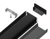 Миниатюра фото алюминиевый профиль накладной для светодиодной ленты до 11мм ambrella light illumination gp1700bk | 220svet.ru