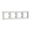 Миниатюра фото рамка 4-постовая mono electric larissa белый 103-191900-163 | 220svet.ru