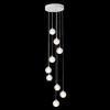 Миниатюра фото подвесная люстра crystal lux gaspar sp9 d300 white | 220svet.ru