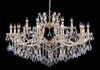 Миниатюра фото подвесная люстра crystal lux hollywood sp12+6 gold | 220svet.ru