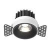 Миниатюра фото встраиваемый точечный светодиодный светильник maytoni round dl058-12w4k-trs-b | 220svet.ru