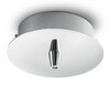 Миниатюра фото основание для светильника ideal lux rosone metallo 1 luce cromo | 220svet.ru