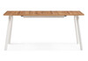 Миниатюра фото стол деревянный woodville стол раскладной колон лофт 120 25 мм дуб вотан / белый матовый 489643 | 220svet.ru