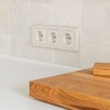 Миниатюра фото розетка с заземлением werkel перламутровый рифленый w1171013 | 220svet.ru
