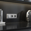 Миниатюра фото розетка с заземлением, шторками и usb тип a+c серебряный матовый werkel w1171765 | 220svet.ru