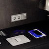 Миниатюра фото проходной переключатель встраиваемый двухклавишный с подсветкой 10а voltum s70 vls020404 (шелк) | 220svet.ru