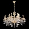 Миниатюра фото подвесная люстра crystal lux monica sp10+5 gold | 220svet.ru