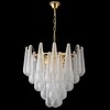 Миниатюра фото подвесная люстра crystal lux fontain sp10 gold | 220svet.ru