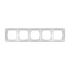 Миниатюра фото рамка lk studio 5-постовая (серебристый металлик) lk60 864503-1 | 220svet.ru