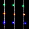 Миниатюра фото гирлянда занавес 2 x 2 м разноцветный с мерцанием белого диода 220в, 400 led, провод прозрачный пвх, ip54 ltc pcl402blw-10-2m | 220svet.ru