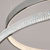 Миниатюра фото подвесной светодиодный светильник с пультом управления eurosvet posh 90175/5 хром  | 220svet.ru