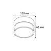 Миниатюра фото потолочный светодиодный светильник italline it06-6043 white 3000k | 220svet.ru