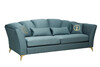 Миниатюра фото диван annette трехместный велюровый бирюзовый garda decor annette-3-2k-colt1004 | 220svet.ru