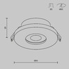 Миниатюра фото встраиваемый светильник maytoni stark dl083-01-gu10-rd-s | 220svet.ru