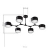 Миниатюра фото потолочный светильник evoluce джименто sle183402-06 | 220svet.ru