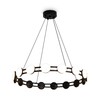 Миниатюра фото подвесная люстра светодиодная freya collar fr6180pl-l32b | 220svet.ru
