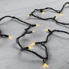 Миниатюра фото гирлянда нить 10м золотой, 75 led, провод черный каучук, ip65 ltc ll75-1-2gl | 220svet.ru