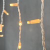 Миниатюра фото гирлянда бахрома 3,1 x 0,5 м экстра тепло-белая 220в, 120 led, провод белый каучук, ip65 ltc ll120-8-2eww | 220svet.ru