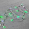 Миниатюра фото гирлянда нить 10м зеленая с мерцанием белого диода 24в, 100 led, провод прозрачный пвх, ip54 ltc pst100blw-10-1g | 220svet.ru