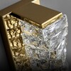 Миниатюра фото бра светодиодная 6005w/s gold/clear delight collection | 220svet.ru