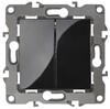 Миниатюра фото выключатель двухклавишный эра 12 10ax 250v 12-1104-06 б0014650 | 220svet.ru