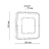 Миниатюра фото настенно-потолочный светильник sonex arti 7793/aln белый | 220svet.ru