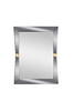 Миниатюра фото зеркало прямоугольное с золотыми вставками garda decor kfg123 | 220svet.ru