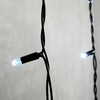 Миниатюра фото гирлянда бахрома с колпачком 3,2 x 0,9 м белая 220в, 168 led, провод черный пвх, ip65 ltc pil180cap-11-2w | 220svet.ru