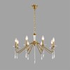 Миниатюра фото подвесная люстра lumion suana 8319/8 шампань | 220svet.ru