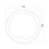 Миниатюра фото уличный настенный светодиодный светильник elektrostandard ring 1710 techno led черный a054933 | 220svet.ru