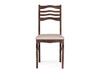 Миниатюра фото стул деревянный woodville амадиу бежевый / орех 528927 | 220svet.ru
