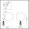 Миниатюра фото бра odeon light exclusive palle 5405/1w | 220svet.ru