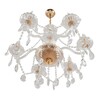 Миниатюра фото подвесная люстра хрустальная lumion alissa 8376/6 золотой | 220svet.ru