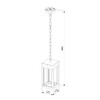 Миниатюра фото уличный подвесной светодиодный светильник elektrostandard frame 1528 techno led черный a051857 | 220svet.ru