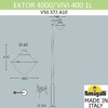 Миниатюра фото парковый фонарь fumagalli ektor 4000/midipilar/vivi 1l led-hip v50.372.a10.axh27 | 220svet.ru