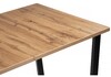 Миниатюра фото стол деревянный раскладной лота лофт 120 25 мм черный матовый / дуб вотан | 220svet.ru
